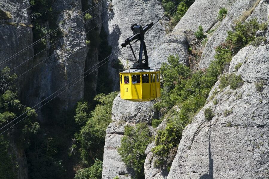 Aeri de Montserrat Cable Car Ticket - From the base station to the mountain sanctuary