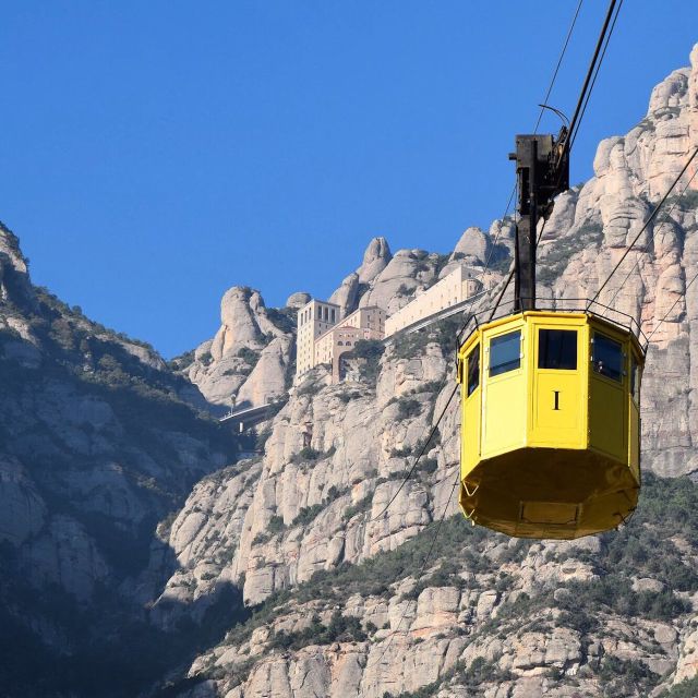 Aeri de Montserrat Cable Car Ticket - Arriving at Santa María de Montserrat