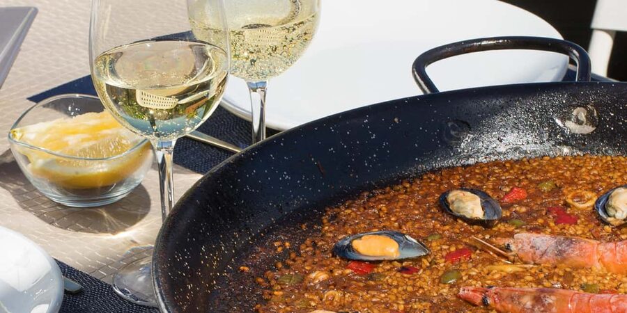 Authentic Premium Paella & Sangria in a Stunning Location - The Vulcano rosemary-smoking method