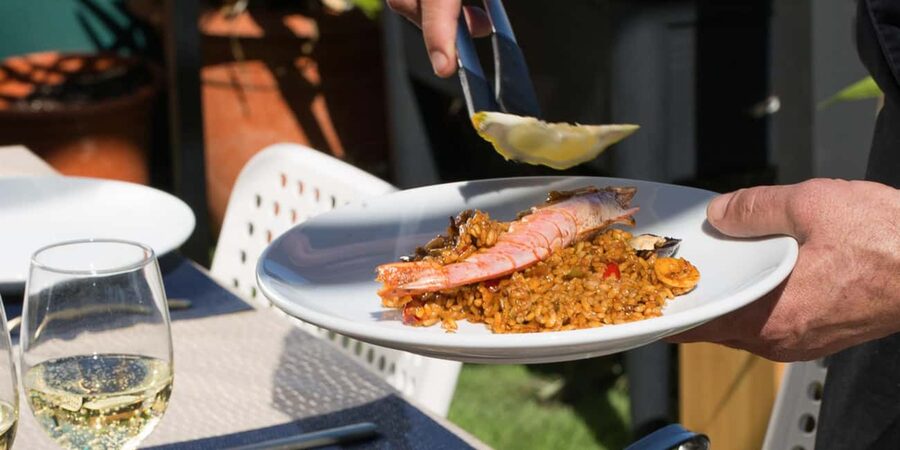 Authentic Premium Paella & Sangria in a Stunning Location - Arriving at the rooftop loft near C/ Badajoz 115