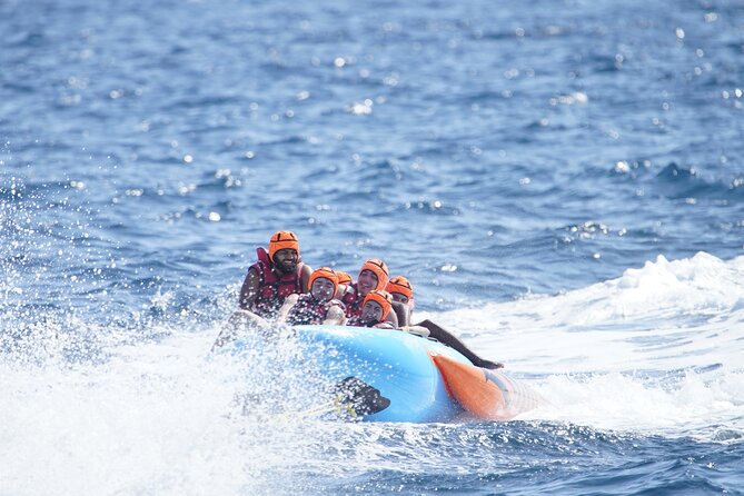 Banana Boat Experience in Barcelona - The first pull along Barcelona’s coast