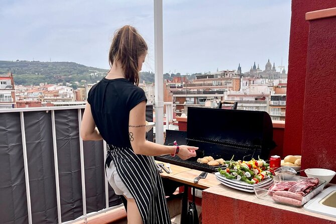 Barbecue in a penthouse in the center of Barcelona with a chef - Starting With Cava and Small Plates