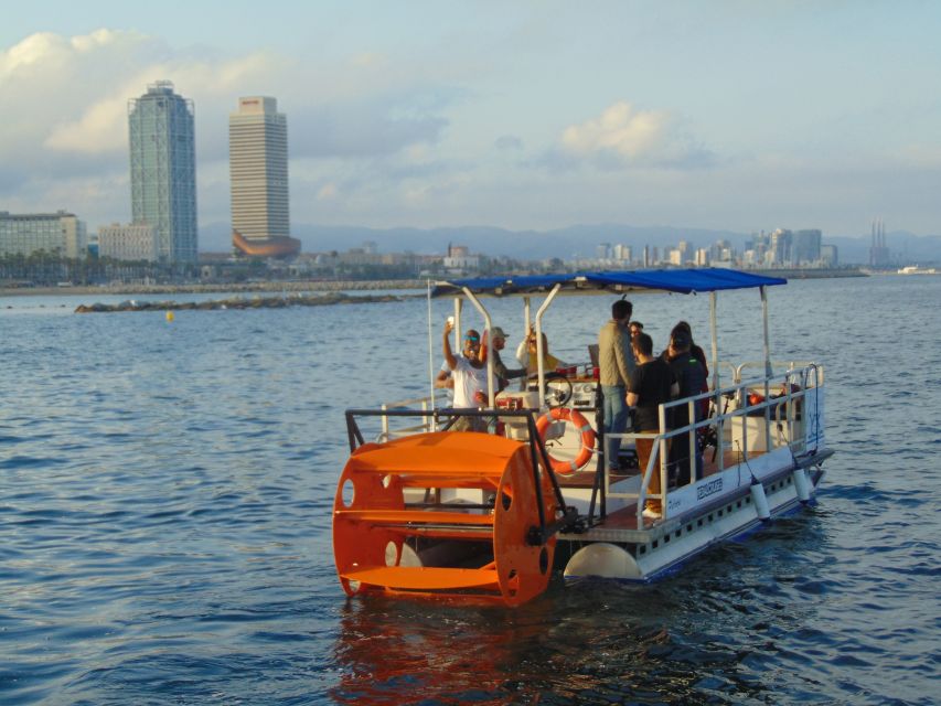 Barcelona: 1.5-Hour Private Scenic Pedal Boat Tour - Barceloneta Beach and the main coastal cruise