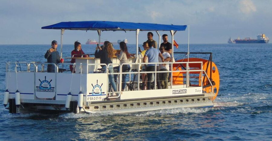 Barcelona: 1.5-Hour Private Scenic Pedal Boat Tour - The W Barcelona turn and return to port