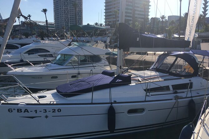 Barcelona 1-hour Boat Trip with Cava and Snacks - Leaving Port Olimpic after the 1992 Games