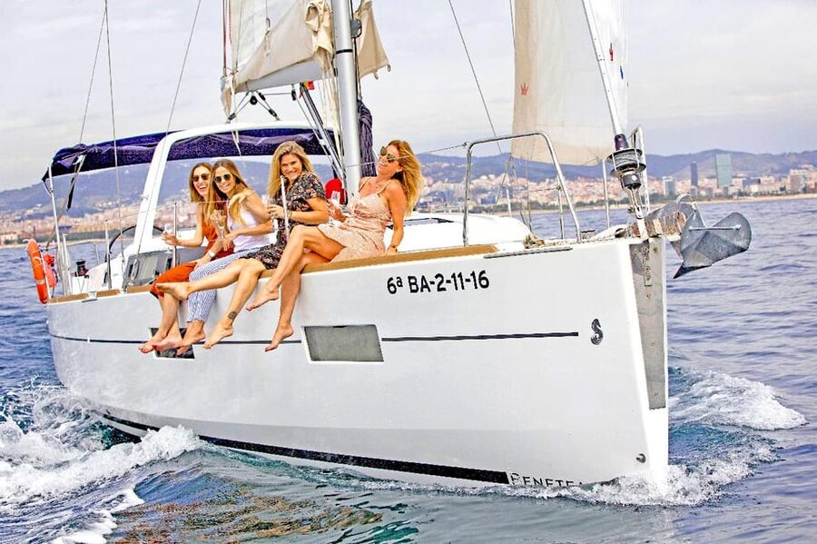 Barcelona 2 hour Mediterranean Sailing with Snacks & Drinks - The 10-Minute Swim Stop
