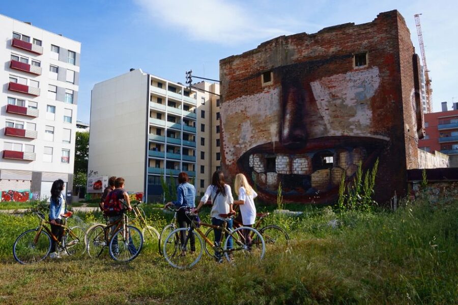Barcelona: 3.5-Hour Street Art Tour by Bamboo Bike - Pedaling toward Poble Nou