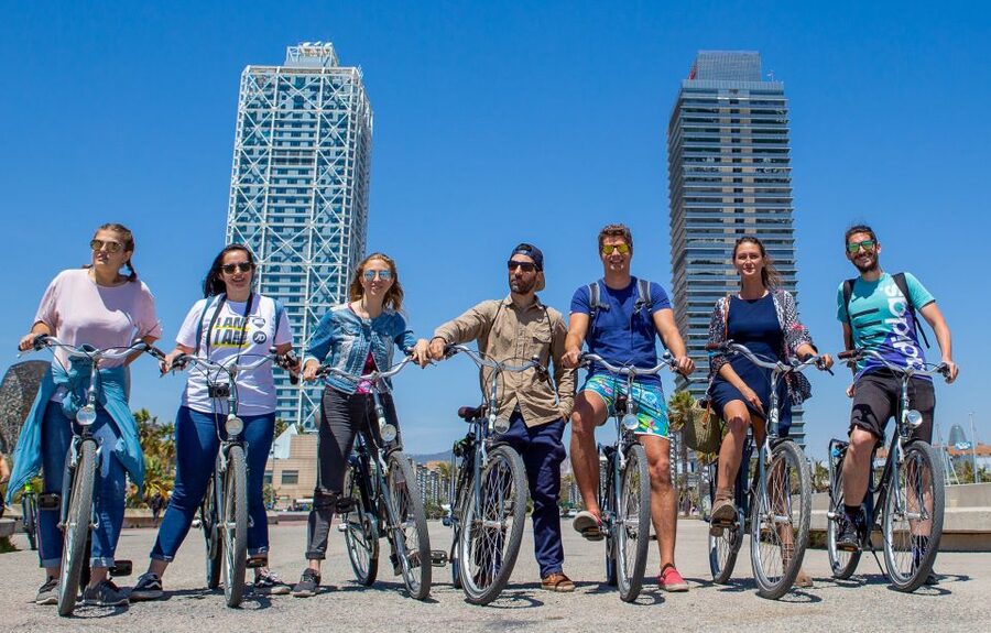 Barcelona: 4-Hour Small Group Bike Tour - The local stop is part of the experience