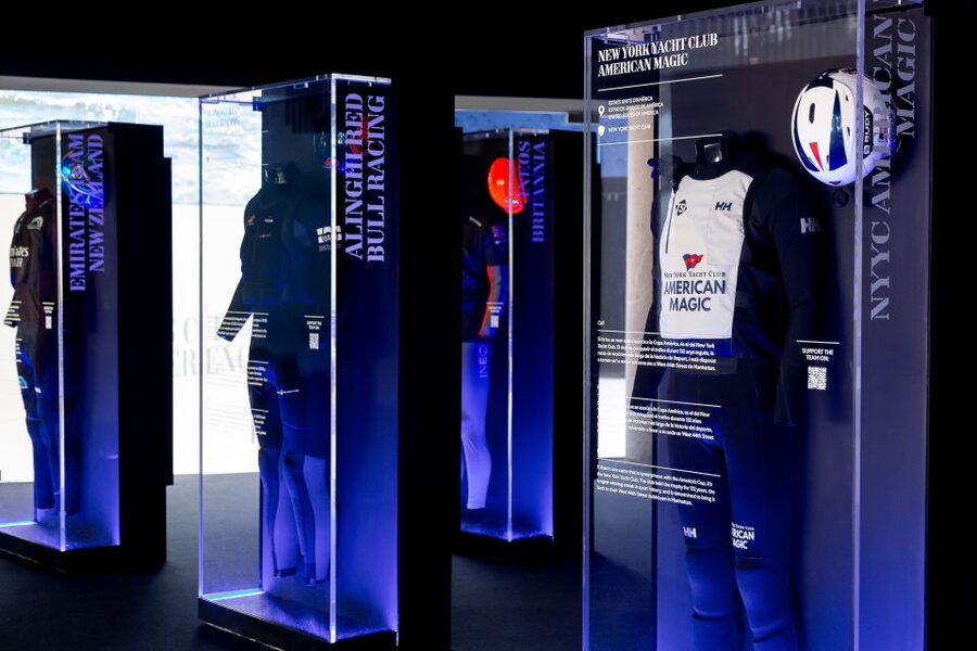 Barcelona: America's Cup Experience Entry Ticket - The atrium: trophy, foils, and a quick lesson in scale