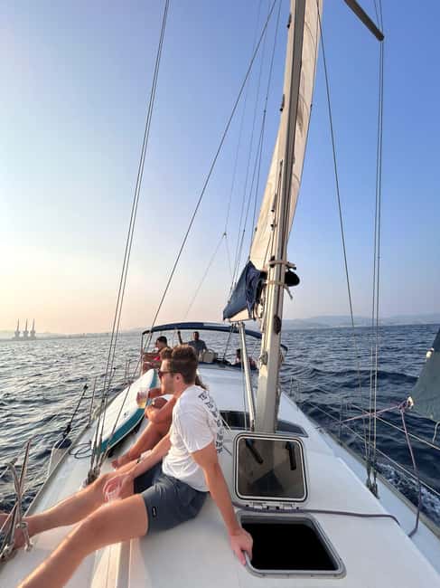 Barcelona Badalona : Sailboat Tour, Snacks, Drinks, Swimming - The Swimming Stop and Paddleboard