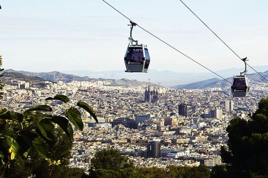 Barcelona Cable Car Sky Views, Magic Fountain & Castle Visit - The Raval and Botero’s oversized cat