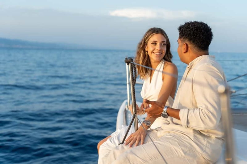 Barcelona: Catamaran Cruise w/ Sailing, Wine, & Tapa - Wine, cava, beer, and one tapa