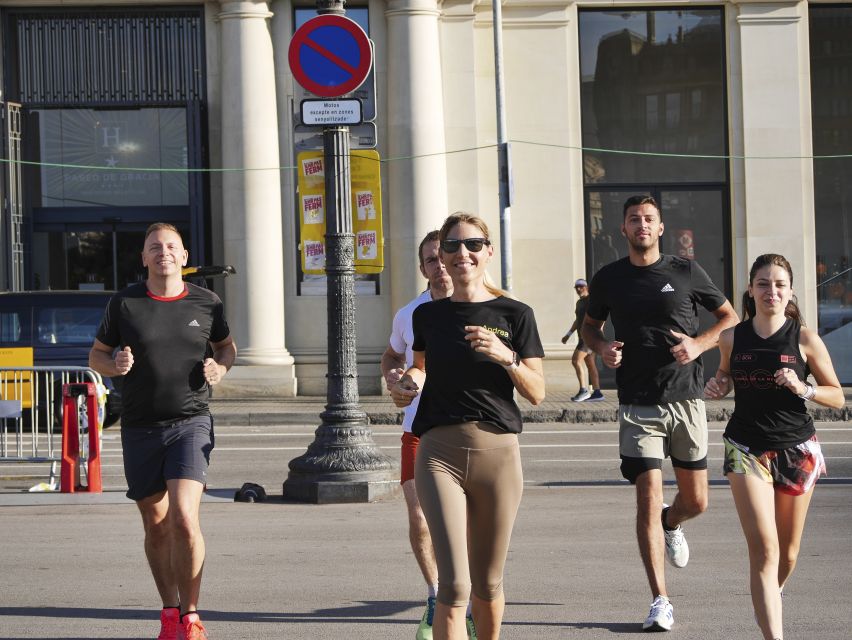Barcelona: City Highlights Guided Running Tour - Starting at Plaça de Catalunya