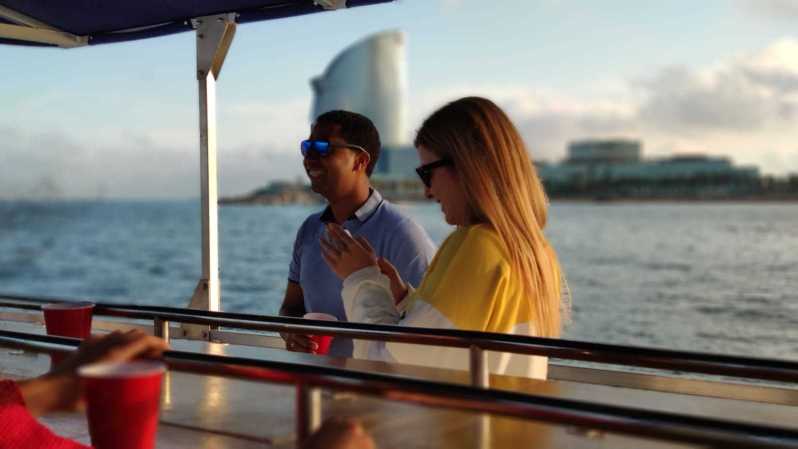 Barcelona: City Views Catamaran Cruise with Music - Boarding and the 12-seat setup