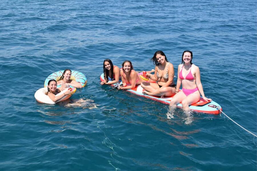 Barcelona: Coastline Sailing with Swim Toys w/ Food & Drinks - Finding Marina Vela and meeting the crew