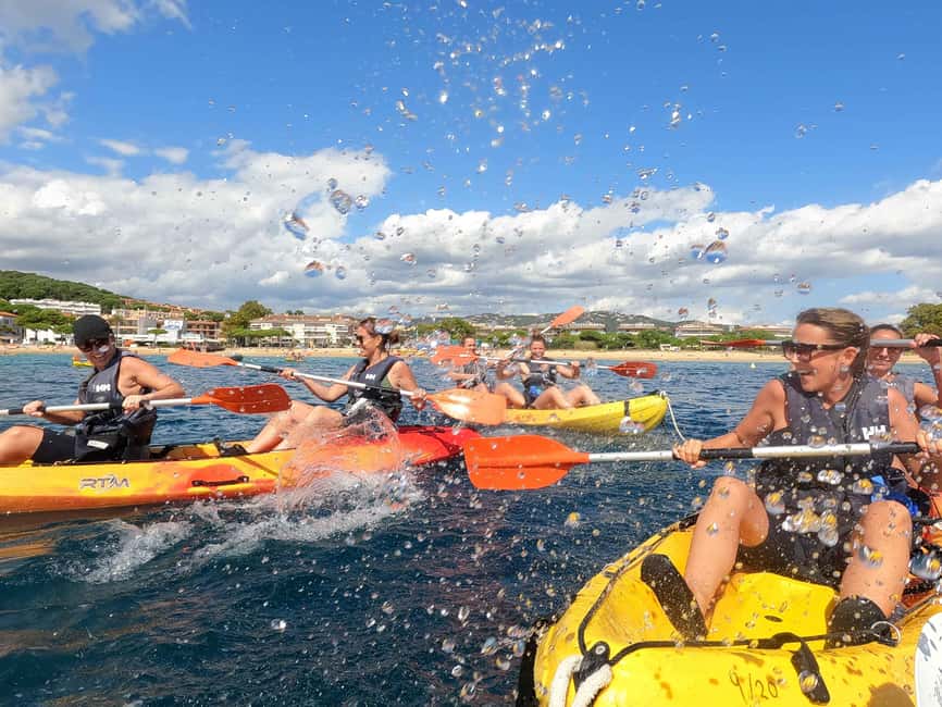 Barcelona: Costa Brava Kayak and Snorkel Tour with Lunch - A short lesson before the kayaks