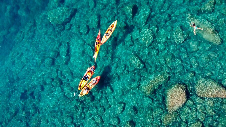 Barcelona: Costa Brava Kayak, Snorkel & Cliff Jump & Lunch - The Costa Brava by kayak, not coach window
