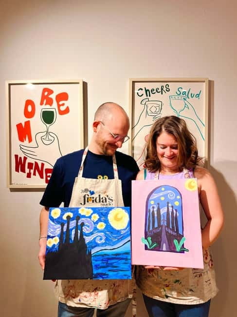 Barcelona: Create your own souvenir! Wine, Paint and Music! - Is $44 a Good Value?