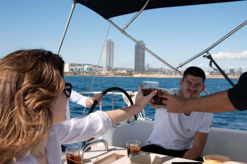 Barcelona: Daytime or Sunset Cruise with Drinks - Old City Barcelona from offshore