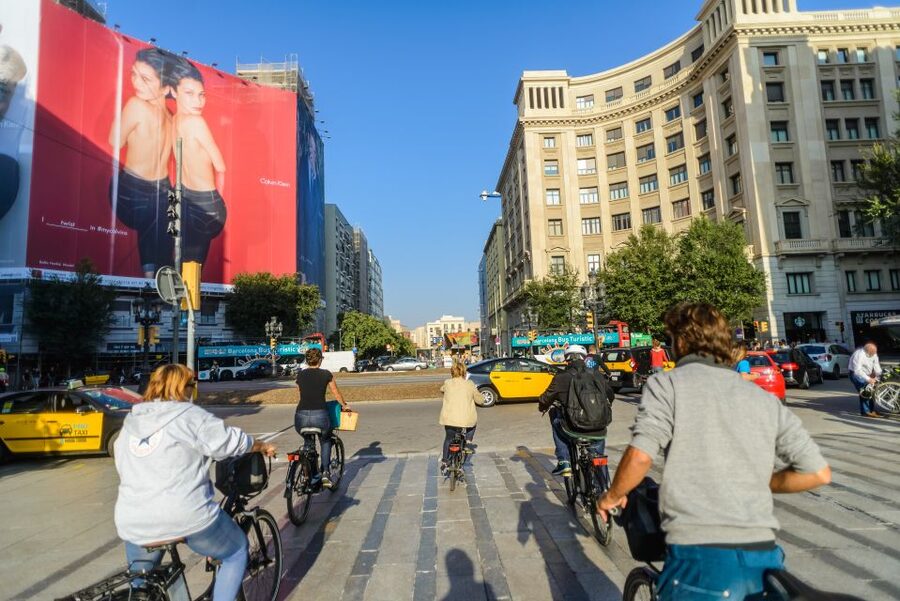 Barcelona eBike Tour with Wine and Tapas Experience - Wine and tapas at the end