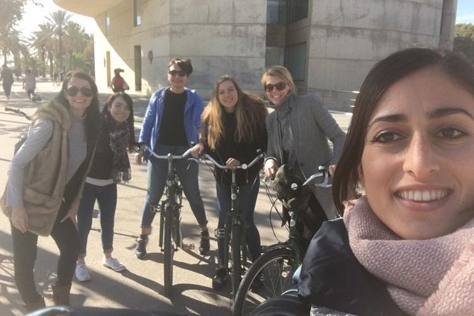 Barcelona Evening Small Group Bike Tour with Cava | with Private Option - Arc de Triomf and the green space beyond