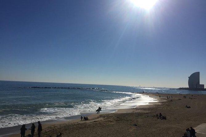 Barcelona Evening Small Group Bike Tour with Cava | with Private Option - Riding through the Olympic Village