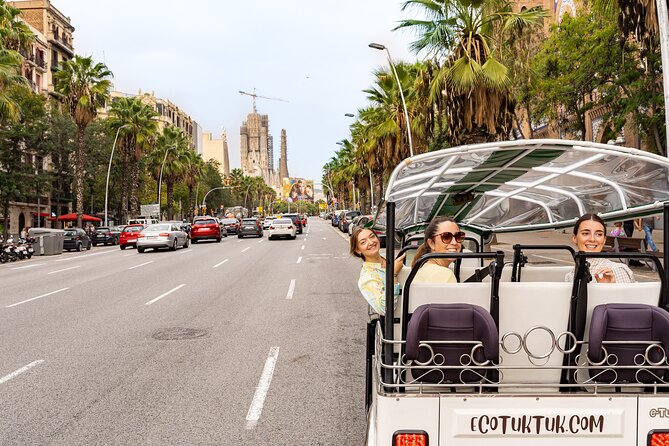 Barcelona Expert Tour with Local Guide in Eco Tuk Tuk Private - Ciutadella Park and Arc de Triomf
