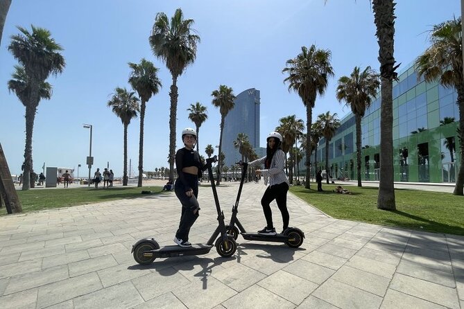 Barcelona Guided 2 hour E-Scooter Tour - Port Olímpic and the story of the Olympic village