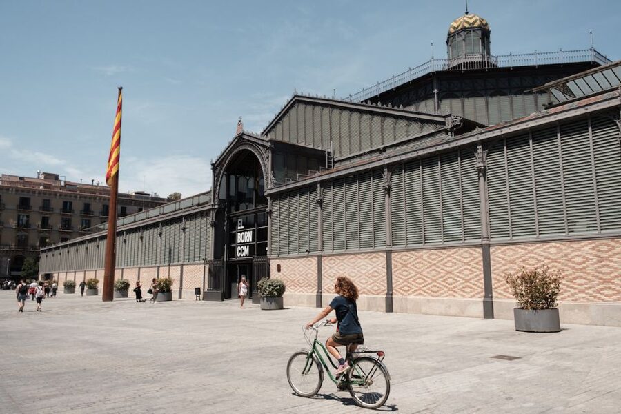 Barcelona: Guided Bike or E-Bike City Tour - Plaça del Rei and the medieval center