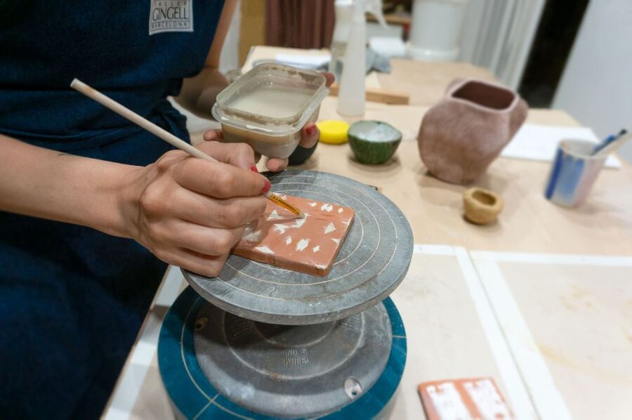 Barcelona: Handmade Ceramic Tiles Workshop - A hands-on craft break in Poble Sec