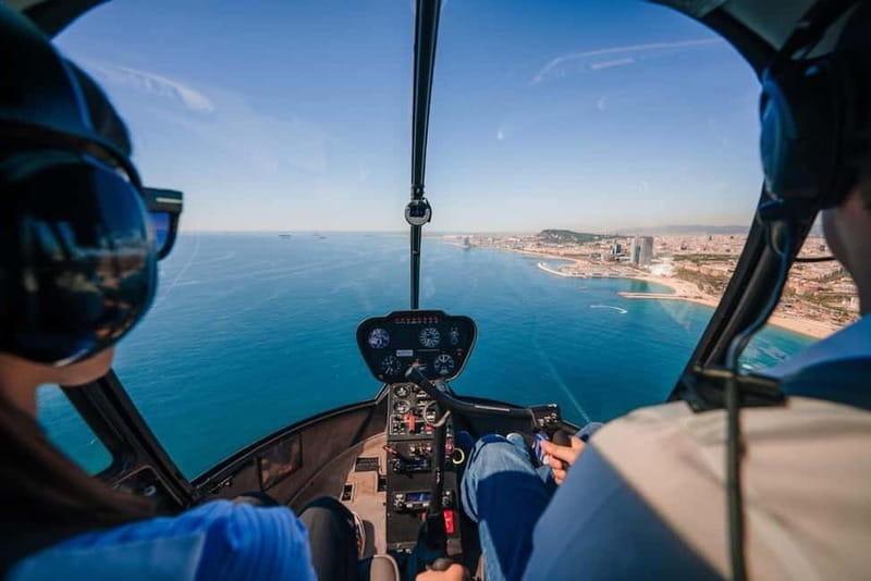 Barcelona: Helicopter Flight over Barcelona's Coastline - Seeing Barcelona as a map from the sky