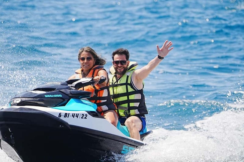 Barcelona: Jet Ski ride 1 or 2 people + instructor included - Who will get the most from this ride