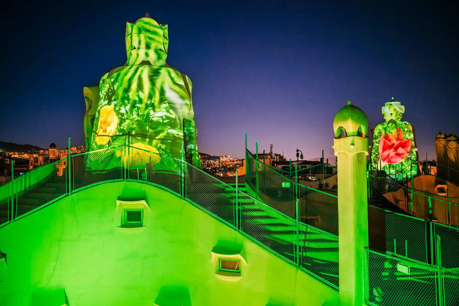 Barcelona: La Pedrera Night Experience - The modernist apartment and penthouse