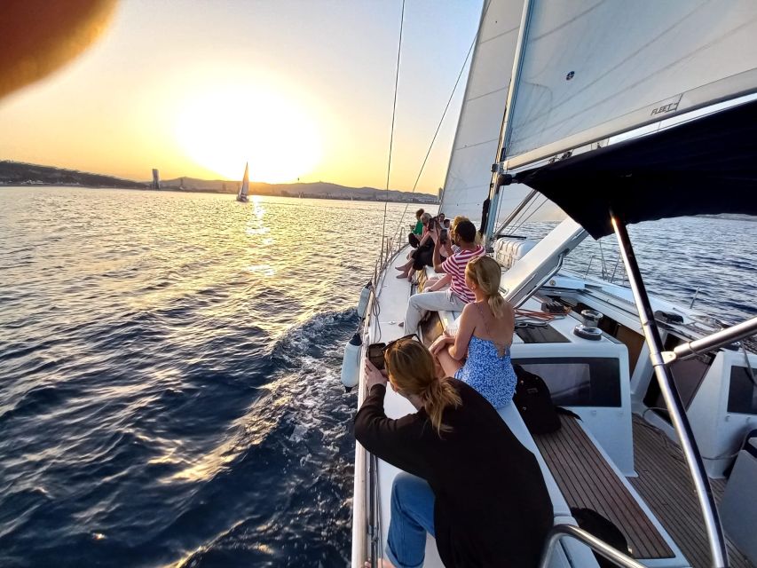 Barcelona: Luxury Private Sunset Yacht Cruise - Leaving Port Olimpic with Barcelona behind you