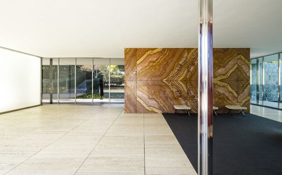 Barcelona: Mies van der Rohe Pavilion Ticket and Audio Guide - Entering the Pavilion built for 1929