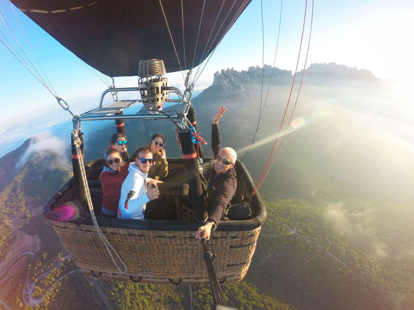 Barcelona: Montserrat Hot-Air Balloon & Monastery Experience - One hour above Montserrat