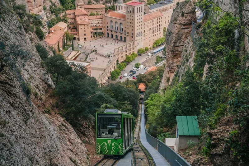 Barcelona: Montserrat Monastery and Black Madonna Day Trip - The Sant Joan funicular and the gentle hike