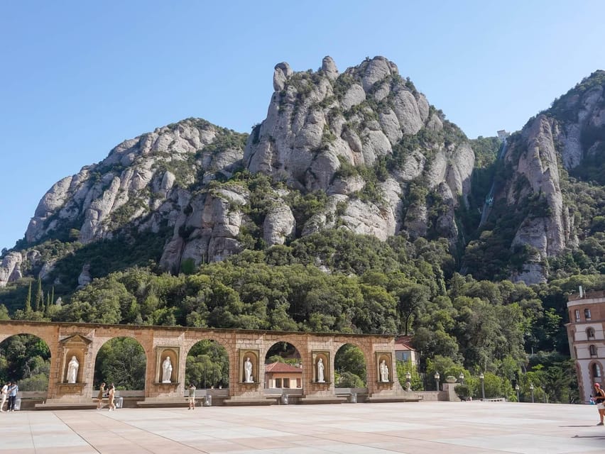 Barcelona: Montserrat Tour with Cog-Wheel & Black Madonna - Switching to the cog-wheel train