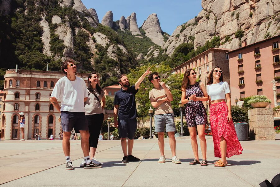 Barcelona: Montserrat with Winery, Lunch, and Train Options - Inside Montserrat Basilica and monastery