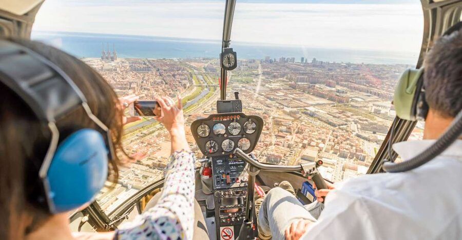 Barcelona: Panoramic Helicopter Flight & Boat Transfer - The boat and helicopter create two different Barcelona views
