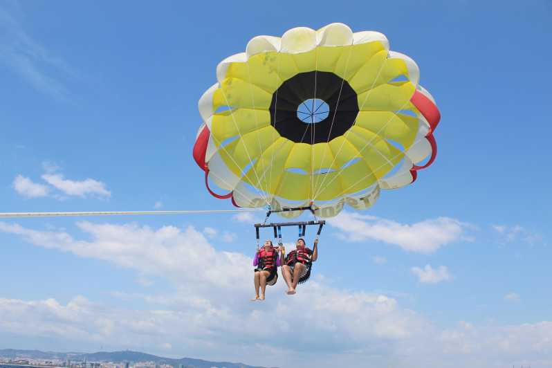 Barcelona: Parasailing with 360º Panoramic Skyline Views - Taking off from Port Fòrum