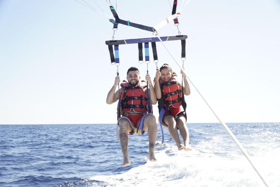 Barcelona: Parasailing with 360º Panoramic Skyline Views - Flying beside friends and family