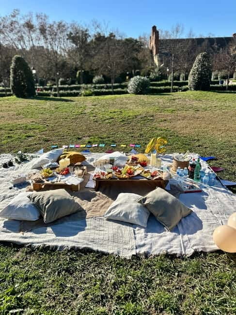 Barcelona PICNIC. Exclusive and personalized experience. - The picnic setup and three-hour stay