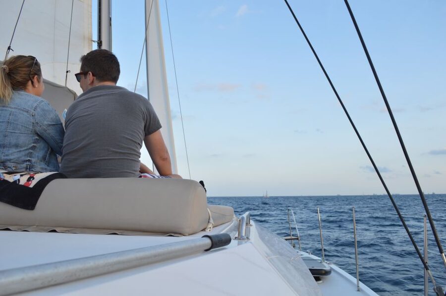Barcelona: Private Catamaran Sailing with Drinks and Snacks - Swimming, sun, and the practical boat details
