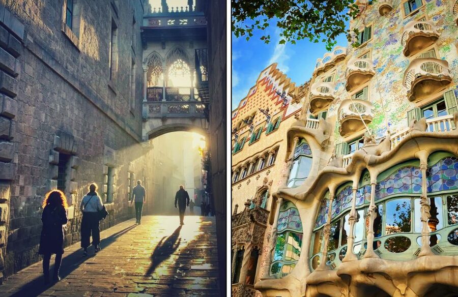 Barcelona: Ramblas, Gothic & Gaudí Architecture Walking Tour - The short café break and metro transfer