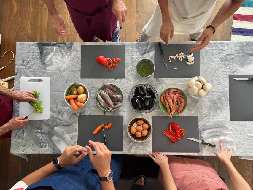 Barcelona: Rooftop Tapas and Sangria Class with a Chef - Preparing sangria and eating what you make