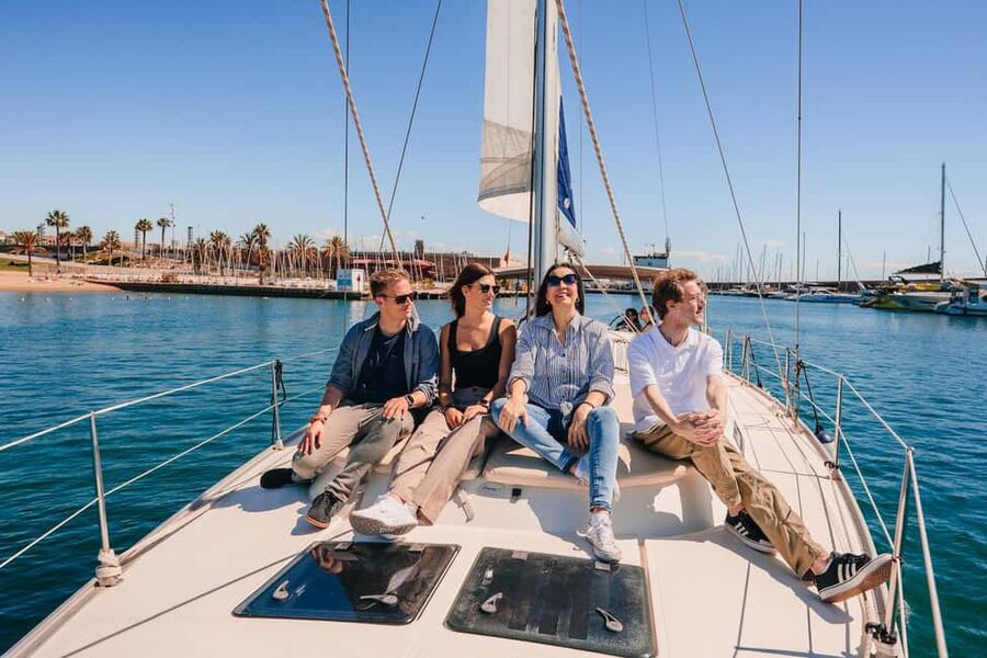 Barcelona: Sailing Cruise & Vineyard Tour with Wine Tasting - From Port Olímpic to the open Mediterranean