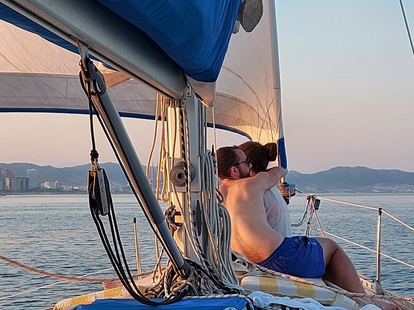 Barcelona Sailing Tour Drinks, snacks Swim & Stunning Views - The 30-minute swim stop