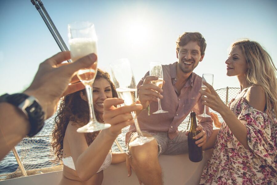 Barcelona: Sailing Tour with Friends on a Private Boat - Barcelona’s waterfront from a private sailboat