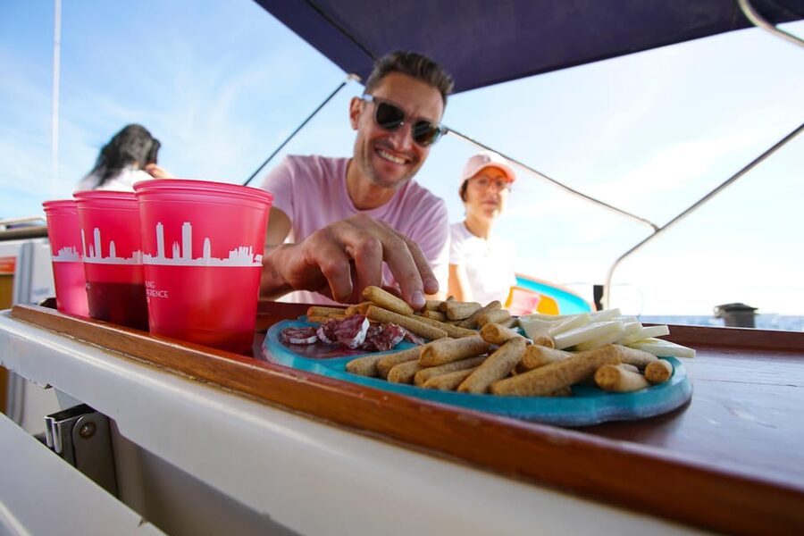 Barcelona: Sailing Tour with Spanish Tapas and Drinks - Barcelona from the water